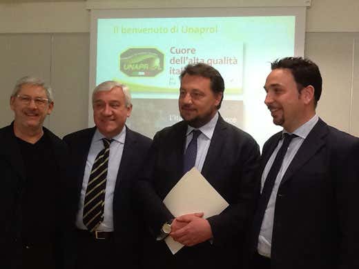 da sinistra: Tano Simonato, Pietro Sandali, Gianni Fava e David Granieri