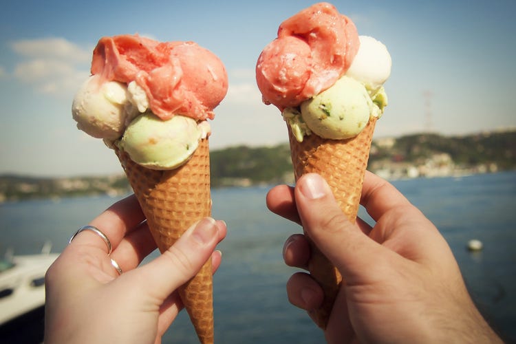 Temperature alte, voglia di gelato 
+30% i consumi rispetto a febbraio