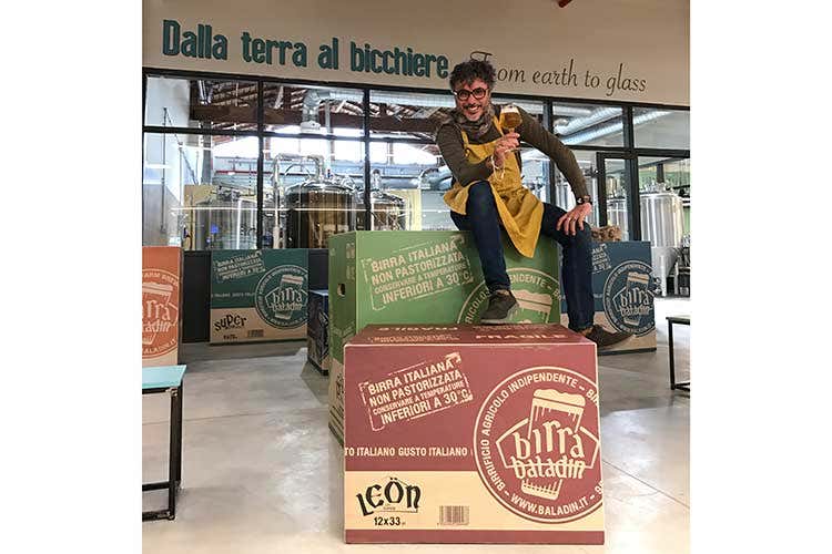 Teo Musso (Teo Musso a Fico Lo spazio birrario &egrave; firmato Baladin)
