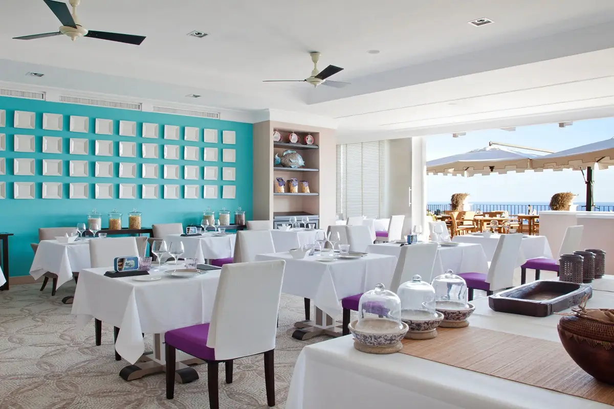 La sala di Terrazza Tiberio FOTO Capri Tiberio Palace, boutique hotel a cinque stelle sull’isola azzurra