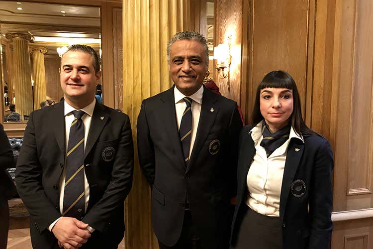 Luisito Perazzo, Hosam Eldin Abou Eleyoun e Amalia Della Gatta (Terza edizione per Enozioni Milano Due giorni di pura eno-passione)