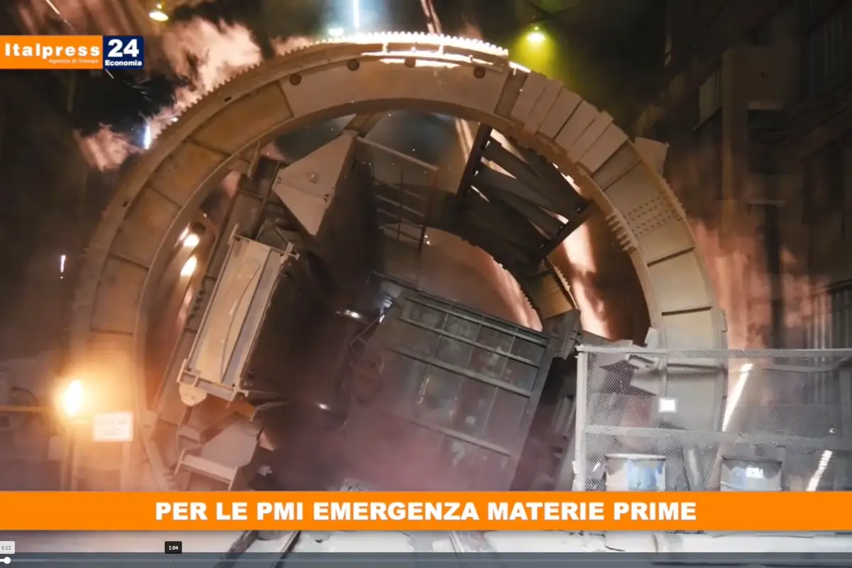 [TG Economia]: Per le Pmi emergenza materie prime