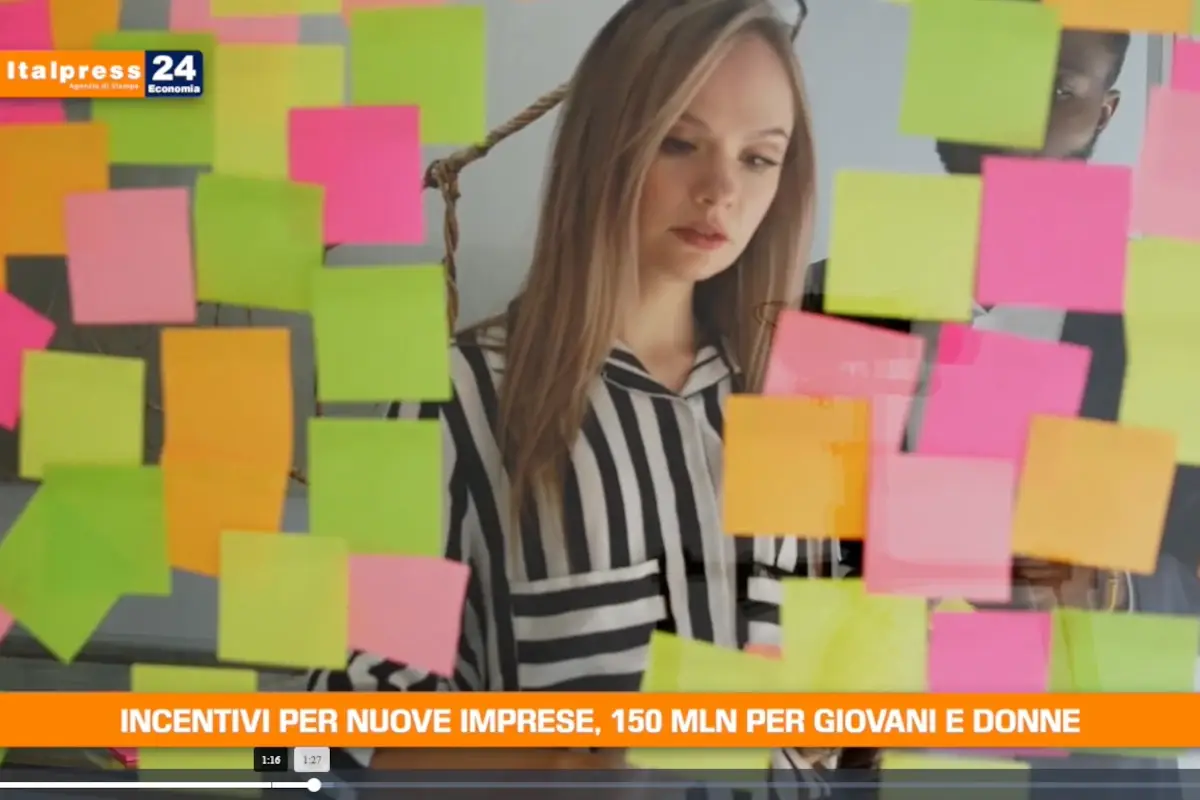 [TG Economia]: Incentivi per nuove imprese, 150 milioni per giovani e donne
