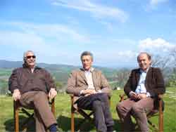 da destra Francesco Benasaglio, Carlo Sanvitale e Roberto Ligasacchi