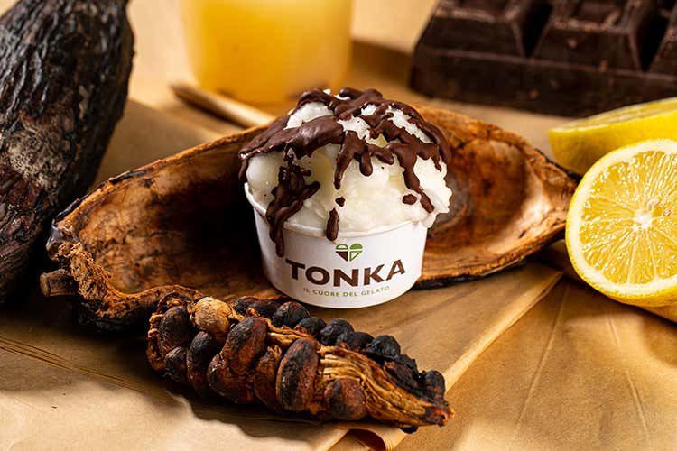 Polpa di cabossa, limone e variegato stracciatella con cioccolato lavorato metodo Modica Dove mangiare a Roma? Ta rooftop, piazze storiche e vigne