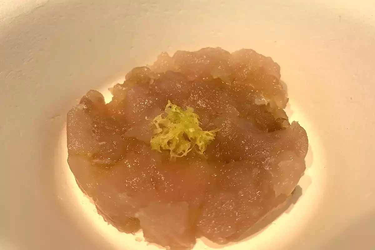 Una porzione di tonno Alalunga da consumare sul posto Pescatorum ti fa gustare il mare