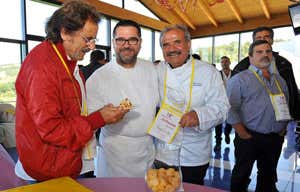 da sinistra: Tony Santagata, Angelo Sabatelli, Peppe Zullo, Sandro Romano