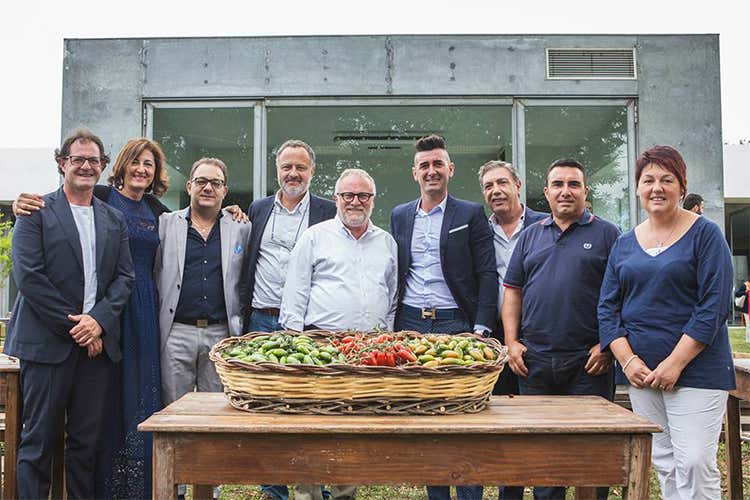 I produttori del Torpedino con, al centro, Carlo Hausmann e Antonello Colonna