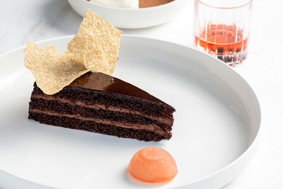 Torta al cioccolato, umeshu e yogurt Torta al cioccolato, umeshu e yogurt