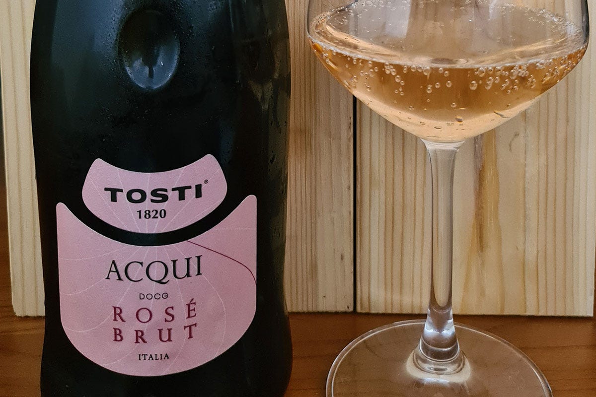Acqui Docg Rosé Brut Tosti £$Ripartiamo dal vino:$£ Acqui Docg Rosé Brut Tosti