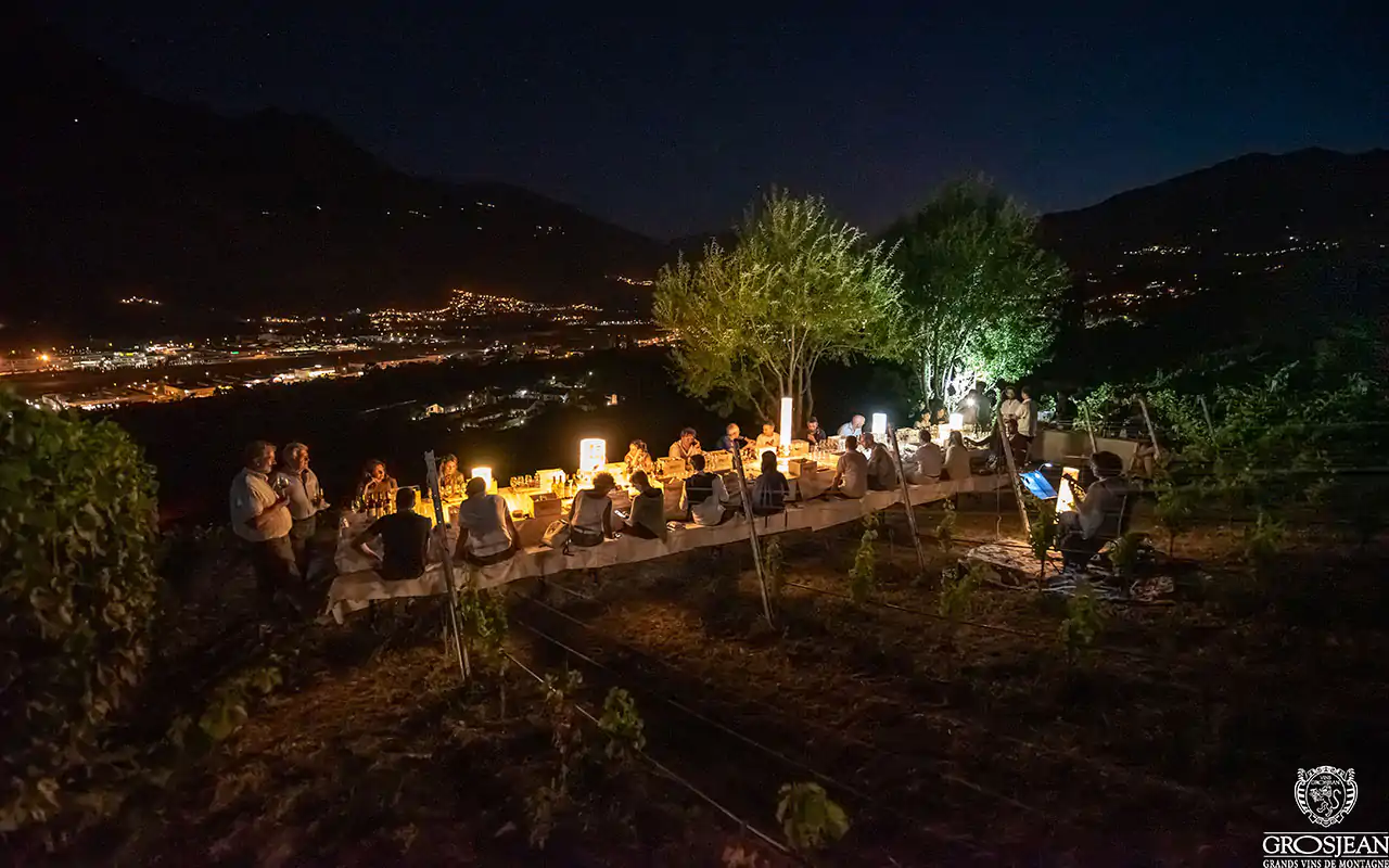 Le serate magiche di TraMonti diVini Aosta, Degustazioni ascensionali&nbsp; I TraMonti diVini di Grosjean Vins