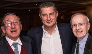 Elio Trifari, Daniele Massaro e Dan Peterson (foto Alex Moling)
