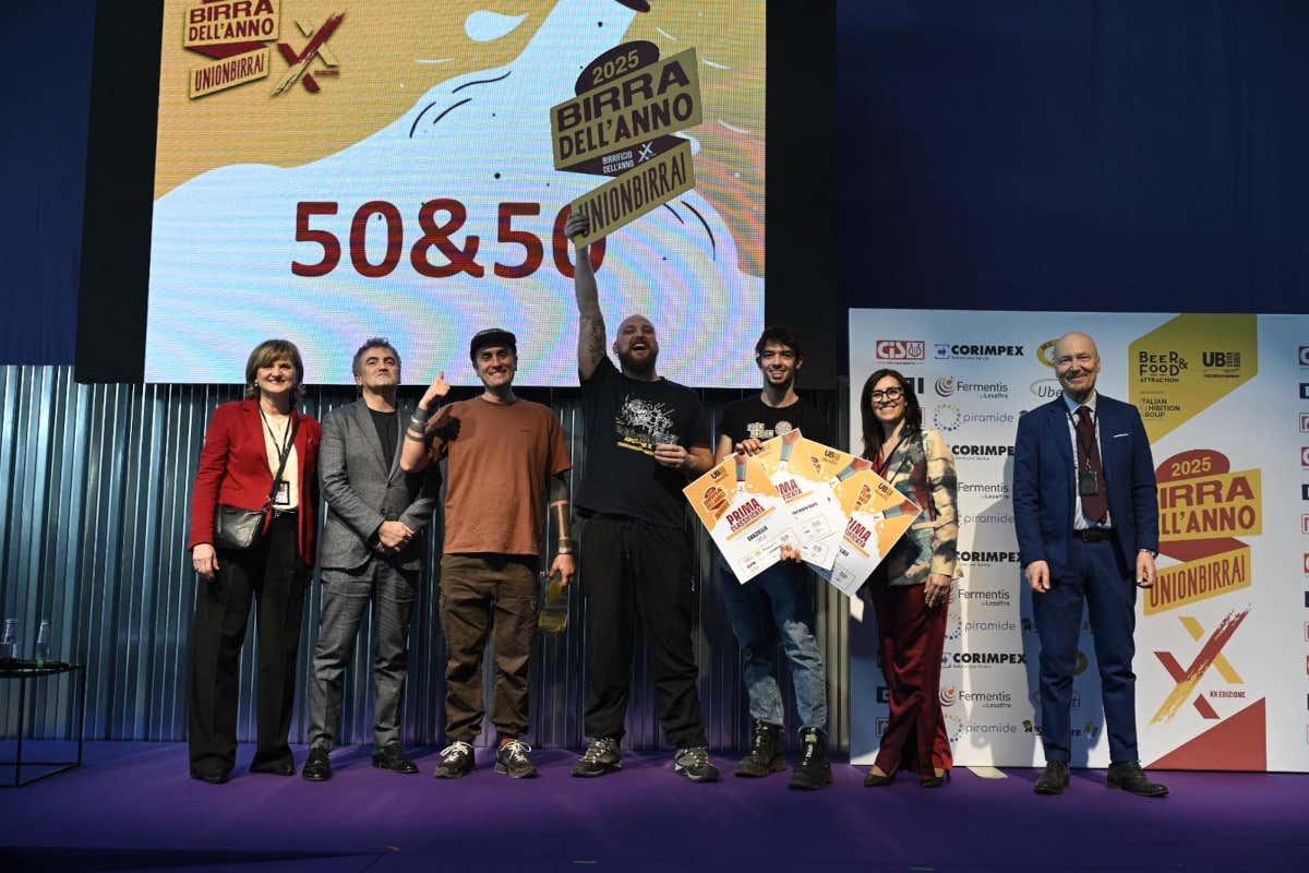 Birra dell'anno 2025: il birrificio 50&50 vince il concorso Unionbirrai Birra dell'anno 2025: il birrificio 50&50 vince il concorso Unionbirrai