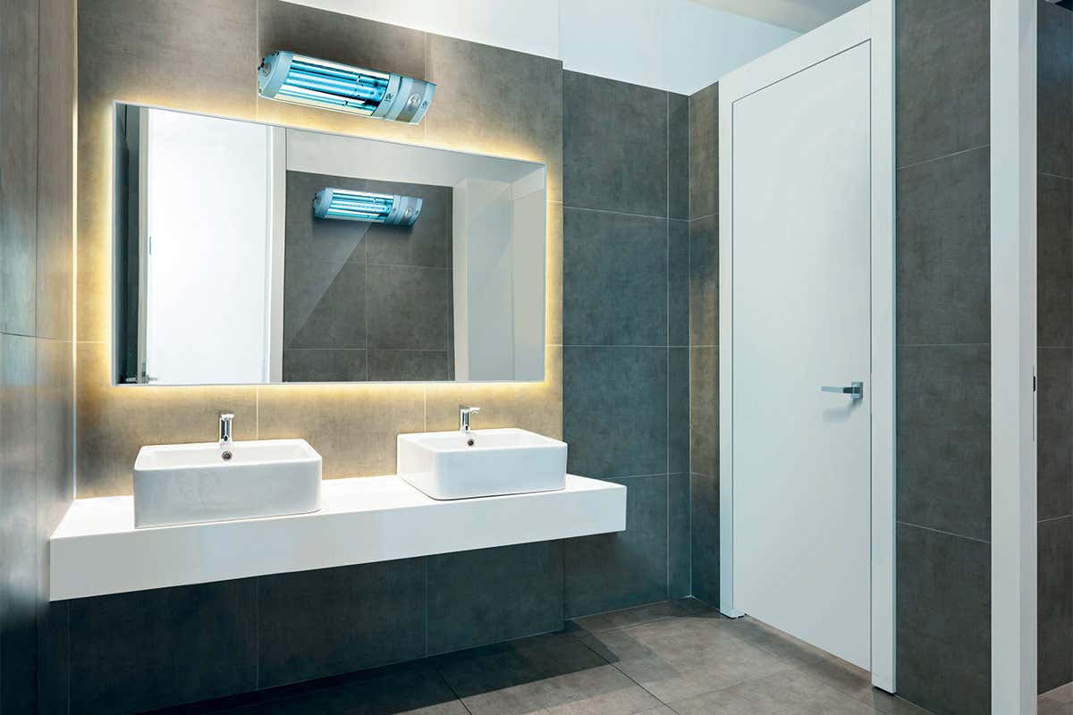 Una lampada adatta alla sanificazione di locali frequentati lungo tutto l'arco della giornata Uvlogika System di Vortice La soluzione per sanificare