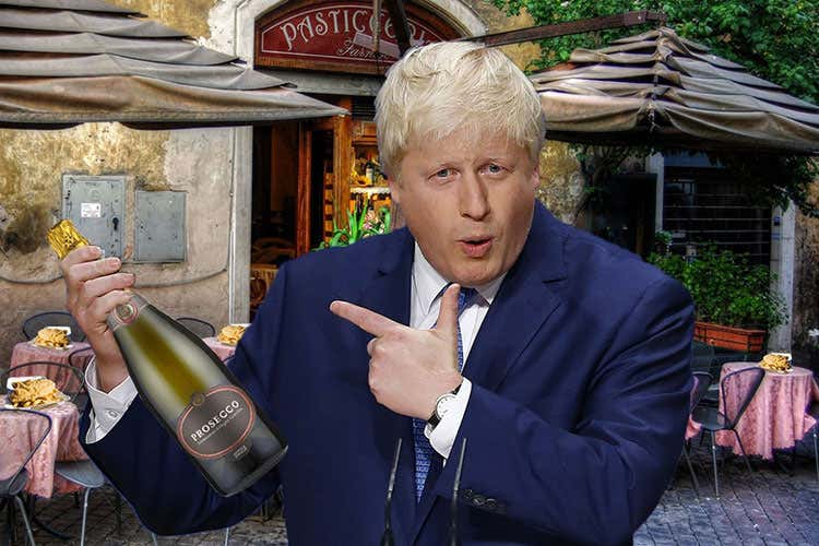Boris Johnson, nemico del Prosecco (Uk, Johnson eletto PremierOra il Prosecco inizia a tremare)