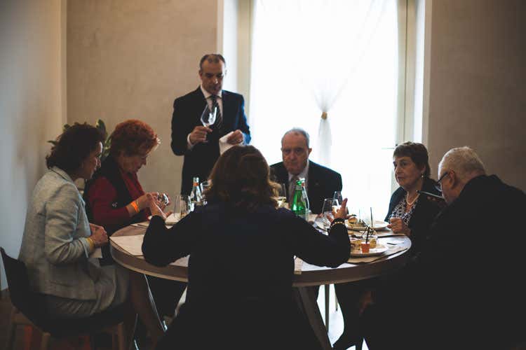 (Light lunch con vista da Ezio Gritti Formaggi, salame e Casoncelli superstar)