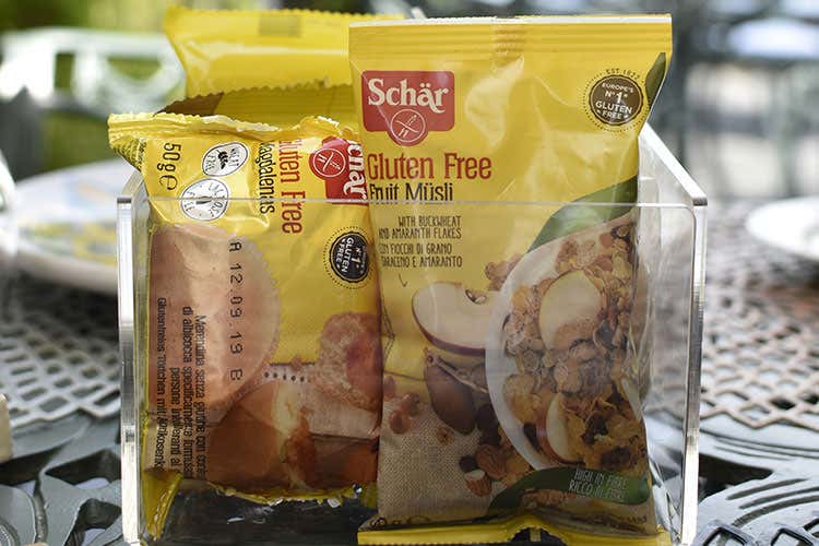 Il box colazione di Dr. Schär per gli hotel Una (Una sceglie Dr. Schär Per le colazioni gluten free)