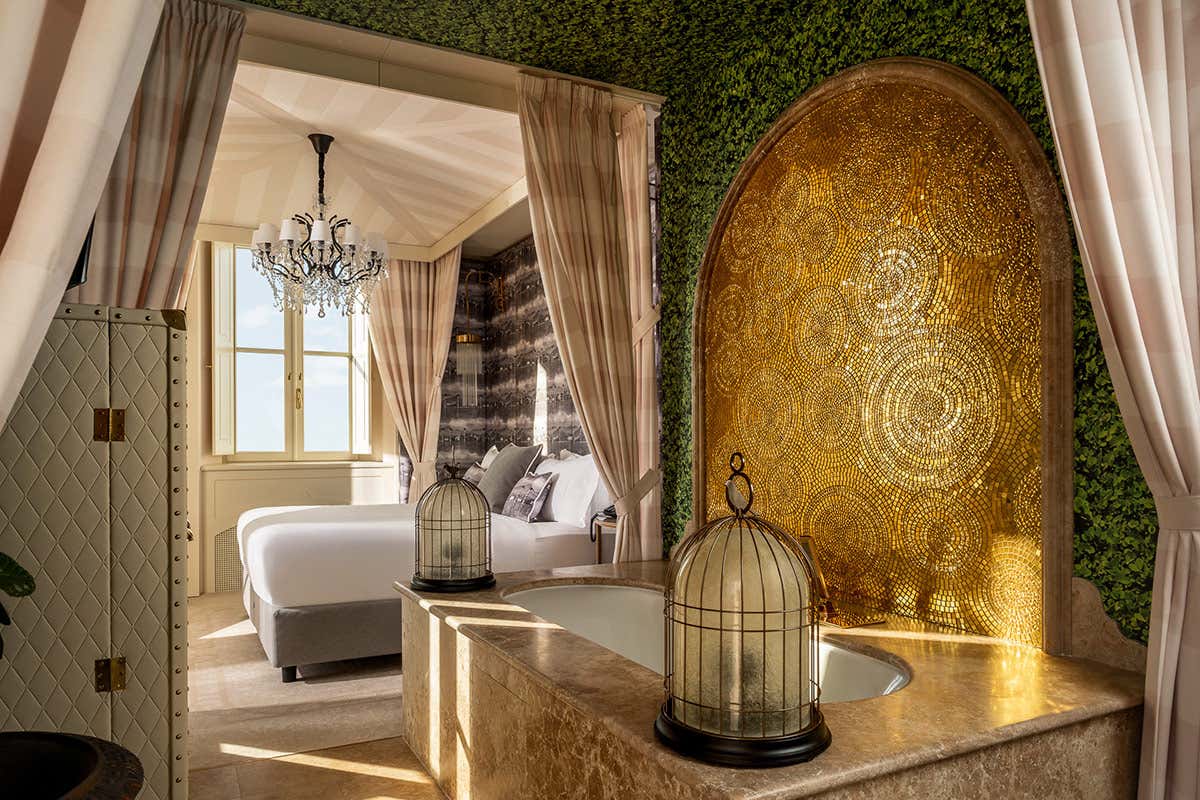 Una delle camere del Nuvole Garden Hotel