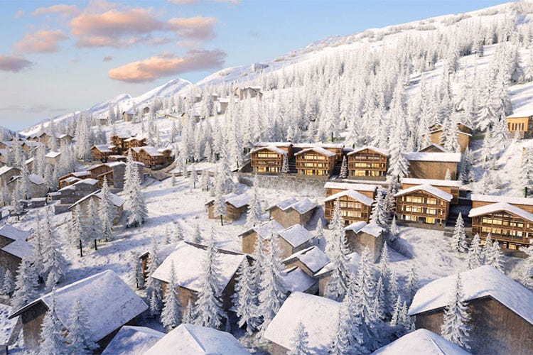 La struttura, sviluppata su 69 camere, aprirà nel 2026 - Uno chalet montano di lusso The Ritz-Carlton apre a Zermatt