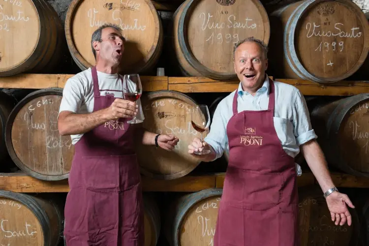 Stefano Pisoni e Marco Pisoni Tour in Valle dei Laghi, quando il vino si fa... santo