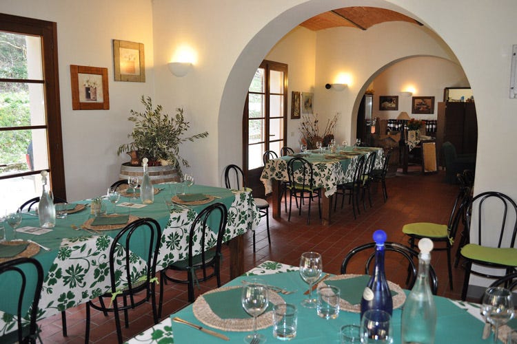 Il ristorante all'interno dell'azienda (Gaslini Alberti, da ottant’anni la famiglia del vino in terra pisana)