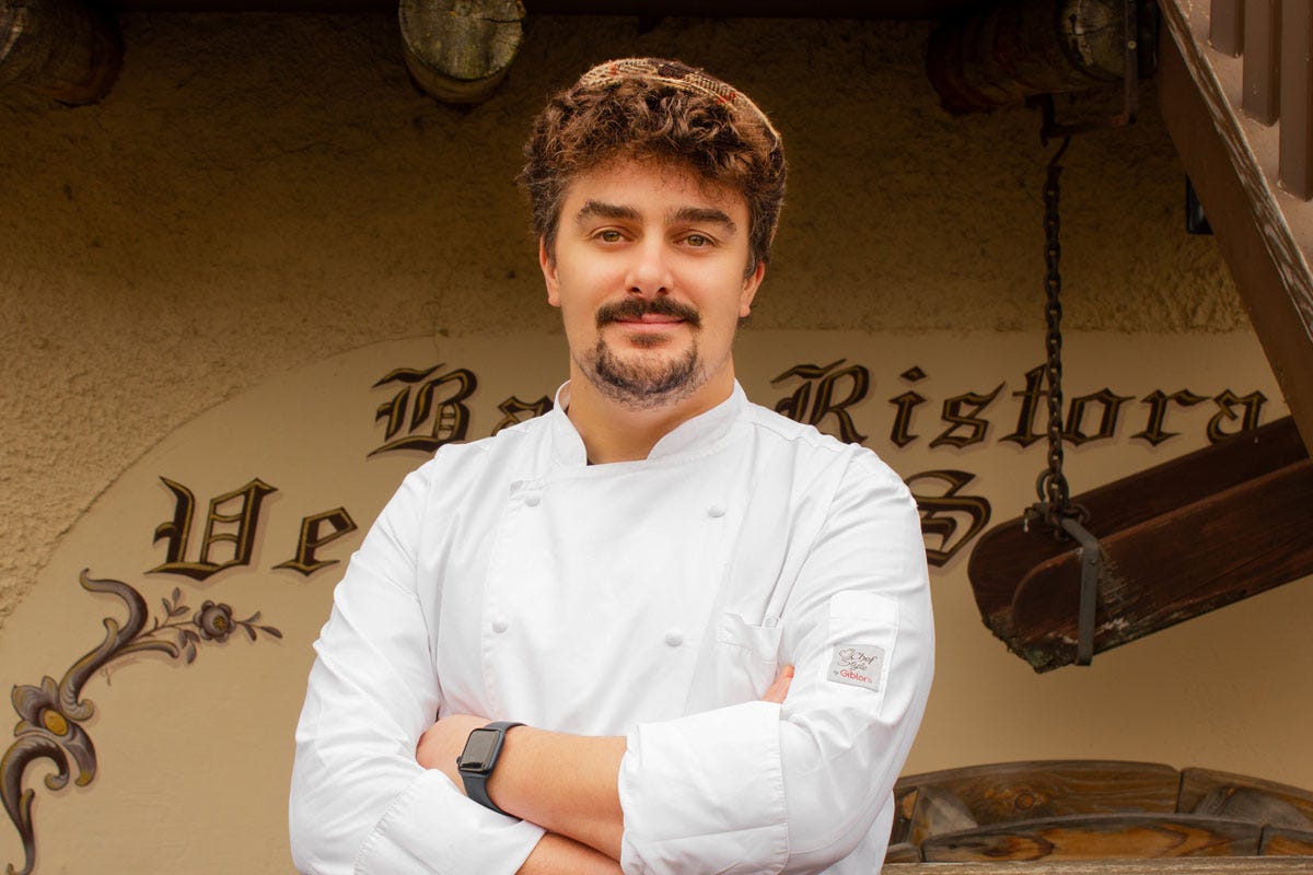 Marco Bortolotti Panna e burro di qualità nella cucina della Vecchia Segheria di Pinè
