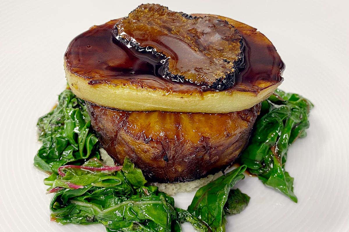 Filetto Zur Kaiserkron il piatto dello chef Filippo Sinisgalli per il Veganuary