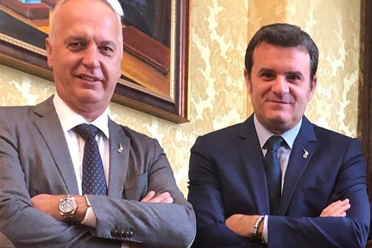 Giorgio Maria Bergesio e Gian Marco Centinaio - Vendemmia a rischio, Lega: «Questo governo è un disastro»