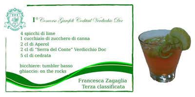 Il cocktail di Francesca Zagaglia, 3a classificata Il cocktail di Francesca Zagaglia, 3a classificata