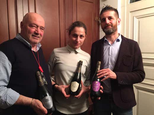Da sinistra: Bruno Federico con la figlia e Luca Cornici Da sinistra: Bruno Federico con la figlia e Luca Cornici