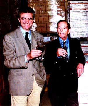 Mattia Vezzola con Christiaan Barnard