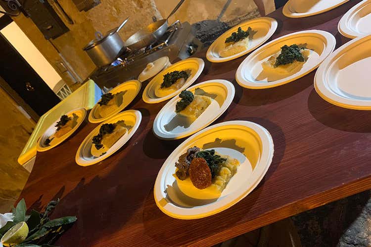 Alcuni piatti presentati (Vicoli&Sapori, un successo3mila visitatori alla 4ª edizione)