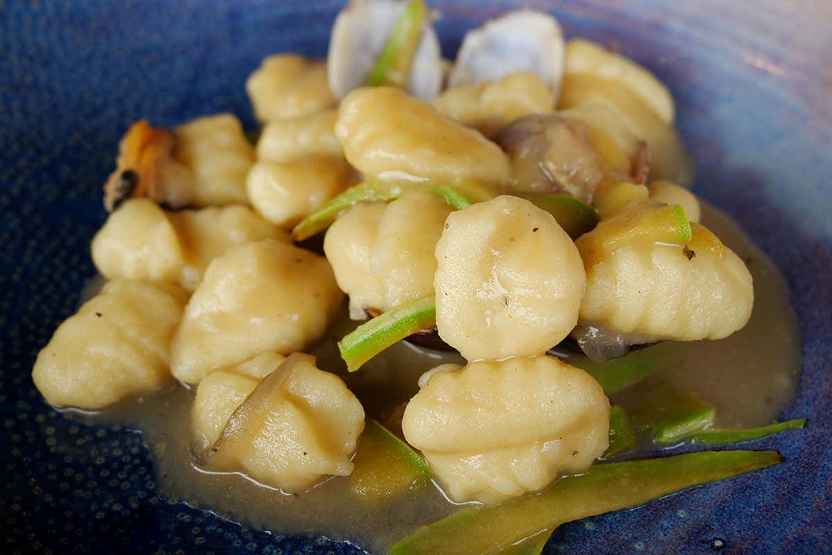 Gli gnocchi con le vongole