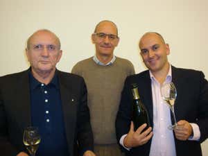 da sinistra: Vincenzo Bozzetti, Vittorio Emanuele Pisani e Andrea Gori