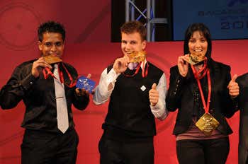 Olson Pereira, Ivars Rutkovskis e Sara Polidori