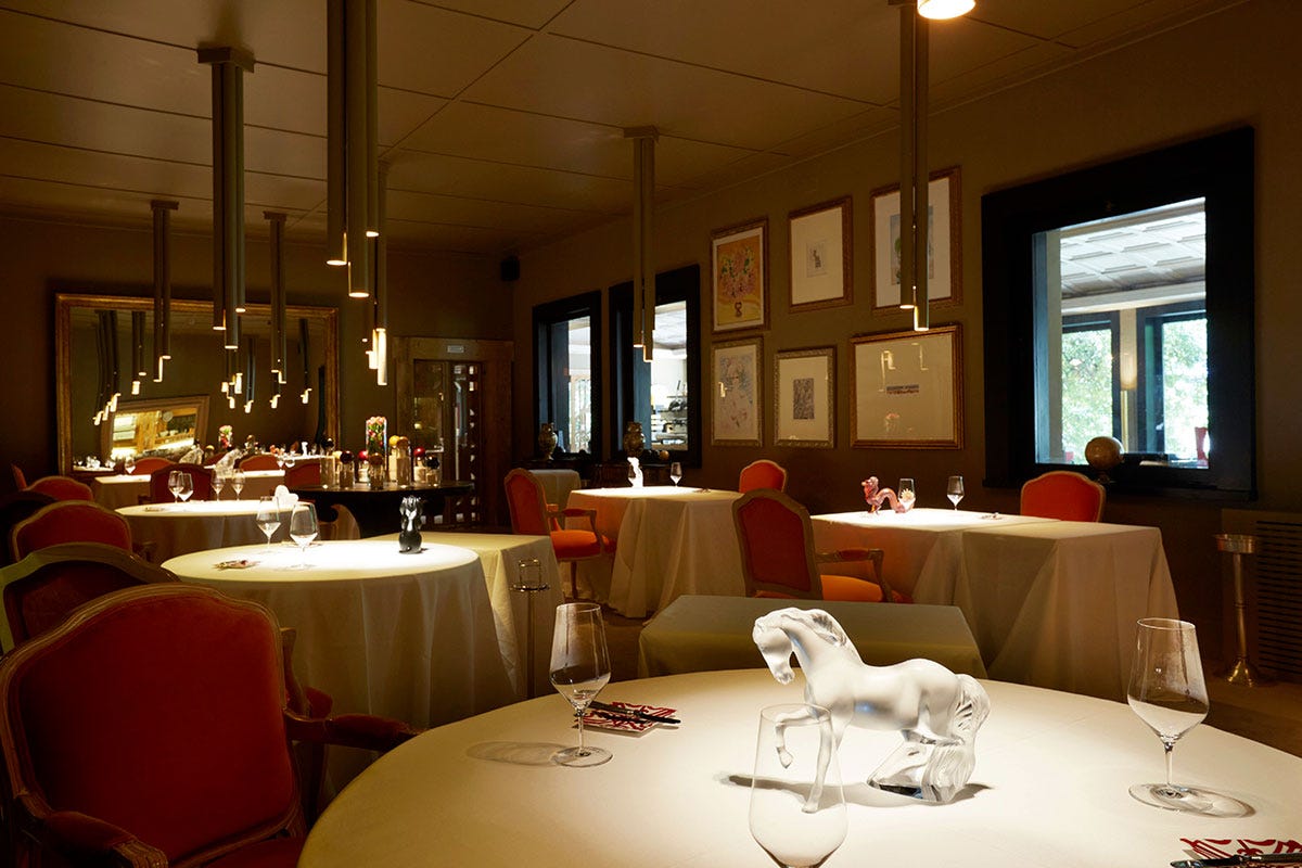 La sala classic del ristorante Vissani 