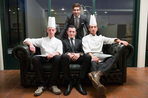 da sinistra: Alessio Guerriero, Erdjan Misini, Francesco Fascella, Roberto Giannoni