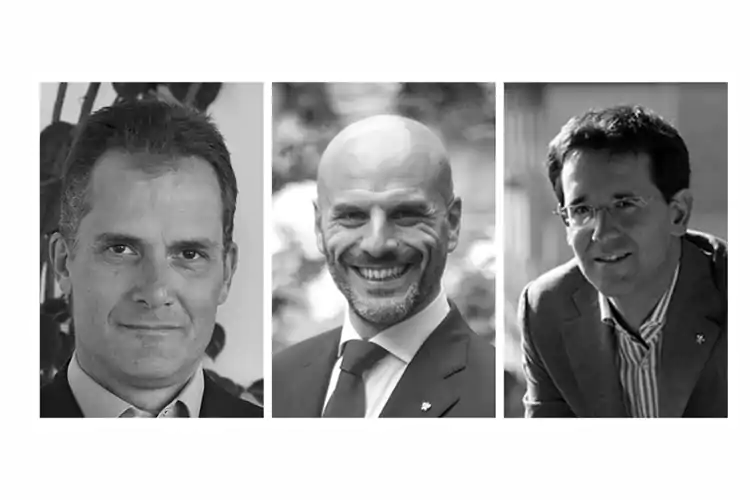 Da sinistra: Vito Cinque, Il San Pietro di Positano; Danilo Guerrini, Hotel Borgo San Felice; Andrea Ansaldi, Gallia Palace Beach Golf Spa Resort Come rinascer&agrave; l&rsquo;ospitalit&agrave;? La ricetta di Relais
