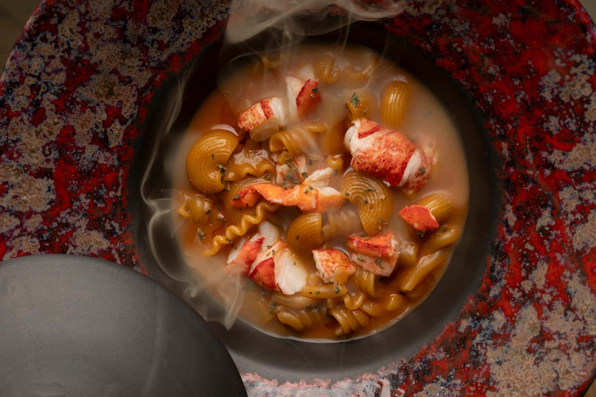 Cetaria: pasta all'astice