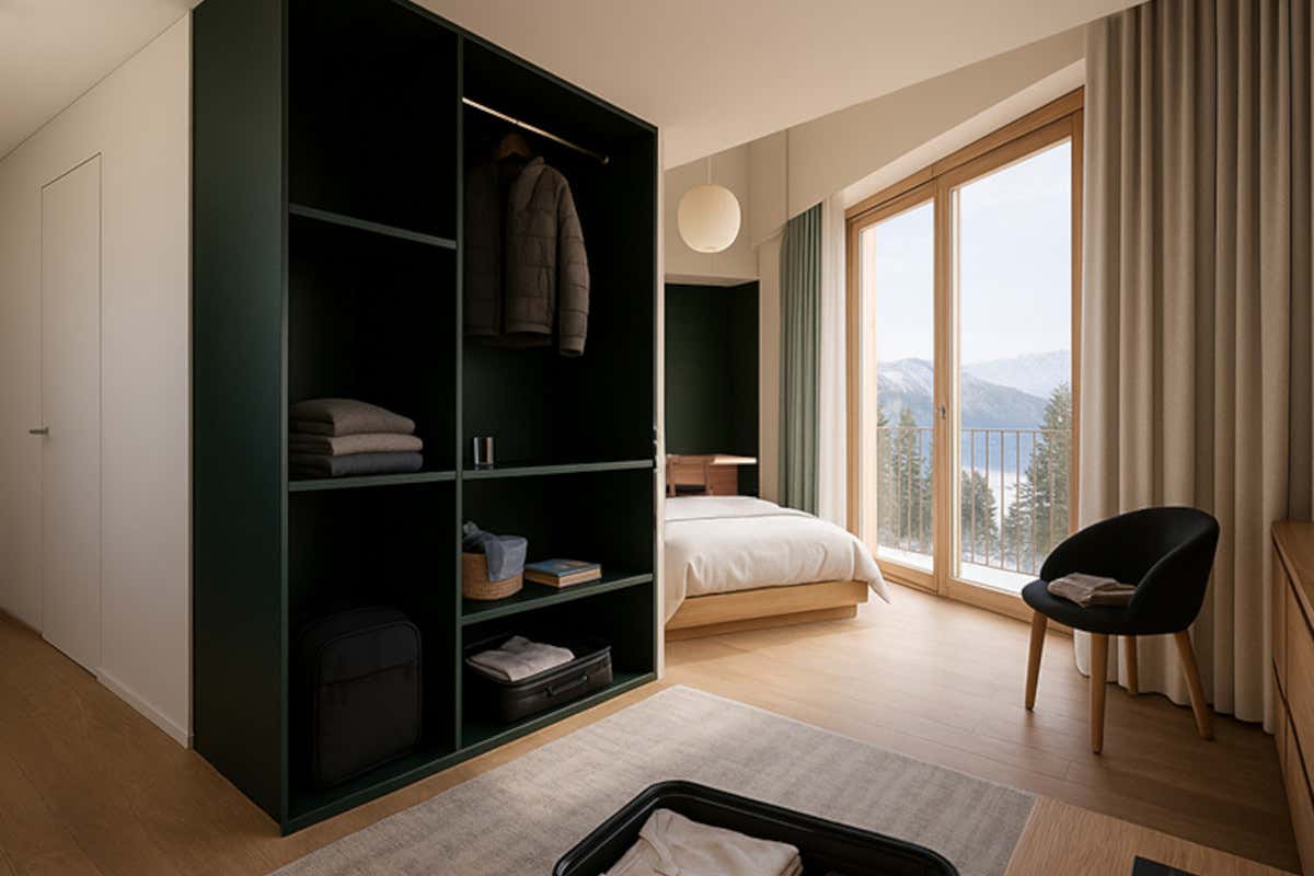 La cabinovia serale che porta al nuovo hotel a 1.600 metri nel Parco delle Orobie La cabinovia serale che porta al nuovo hotel a 1.600 metri nel Parco delle Orobie