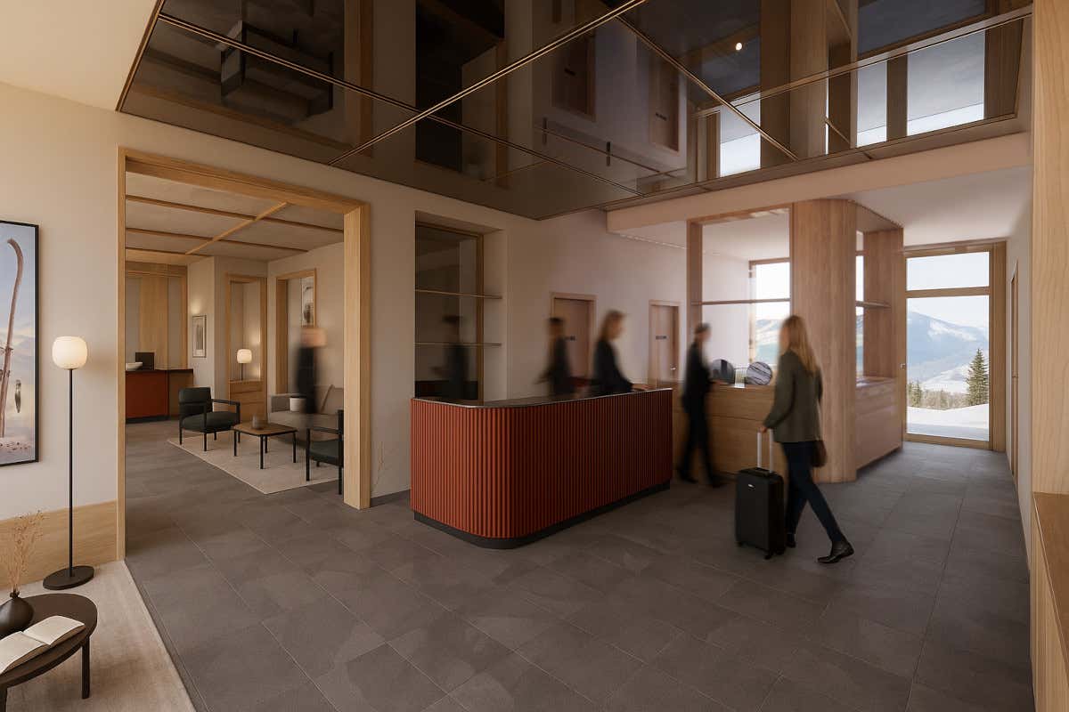 La cabinovia serale che porta al nuovo hotel a 1.600 metri nel Parco delle Orobie La cabinovia serale che porta al nuovo hotel a 1.600 metri nel Parco delle Orobie