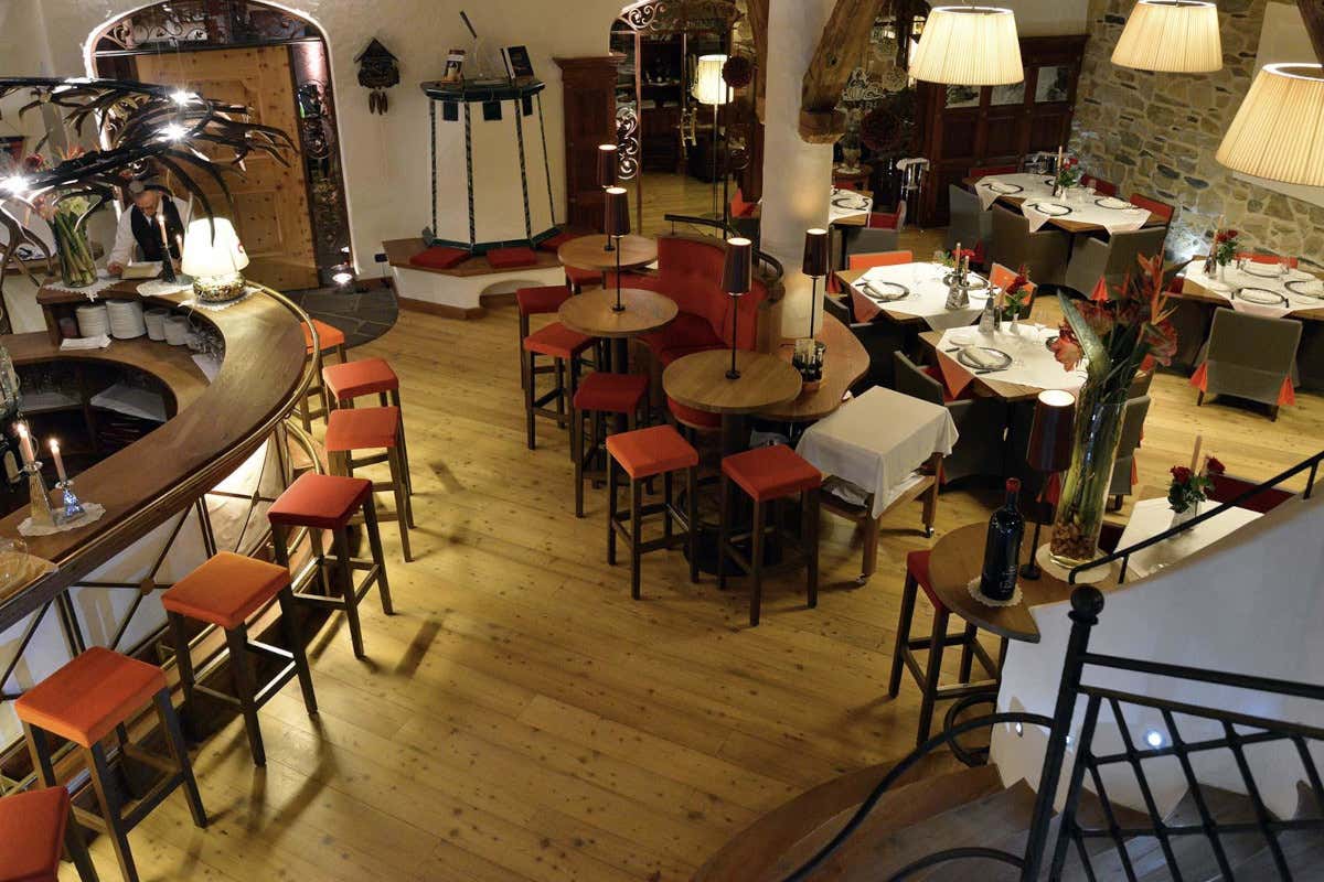 La sala del ristorante "Il Gallo Cedrone"