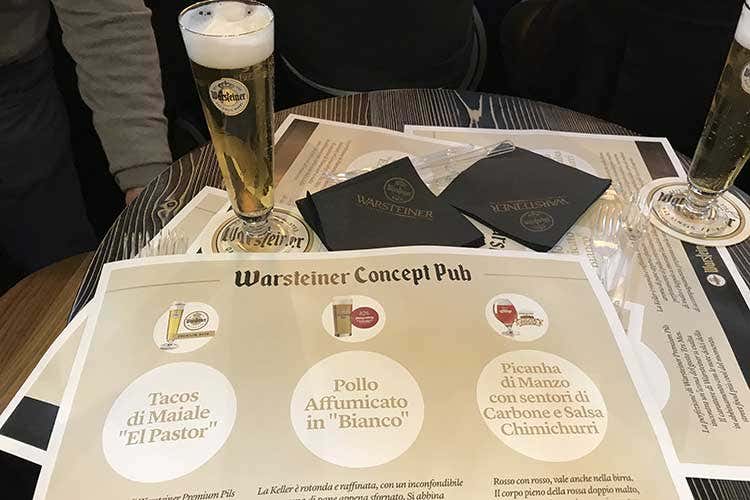 (Warsteiner presenta il Concept Pub Birra e cibo, nuove identit&agrave; di pairing)