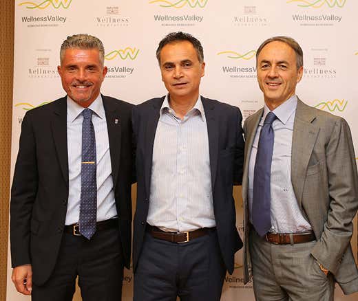 Alla presentazione della Wellness week: Paolo Lucchi (sindaco di Cesena), Andrea Corsini e Nerio Alessandri Alla presentazione della Wellness week: Paolo Lucchi (sindaco di Cesena), Andrea Corsini e Nerio Alessandri