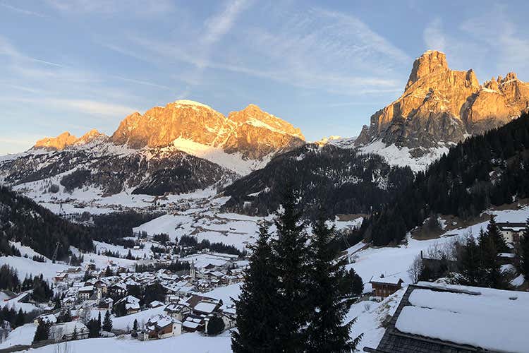 La vista dallo Sport Hotel Panorama (Wine Cup, in Alta Badia lezioni di turismo enogastronomico)
