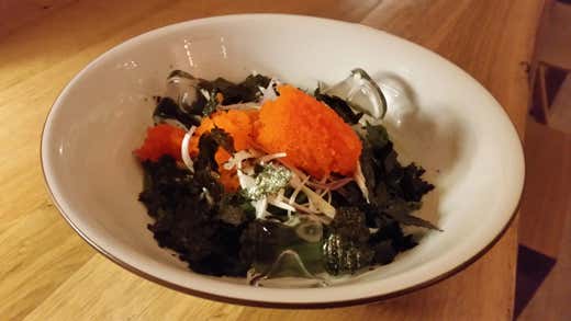 Ramen verde con uova di capelano Ramen verde con uova di capelano