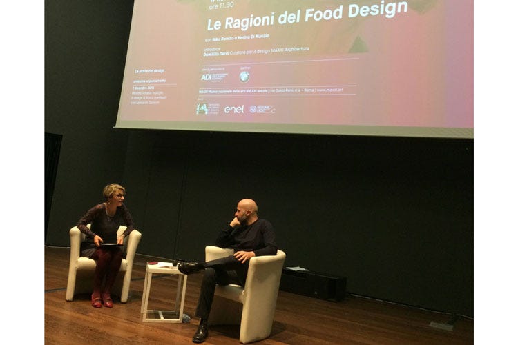 Nerina Di Nunzio e Niko Romito (A lezione di food design da Niko Romito «Cerco la complessità gustativa superiore»)