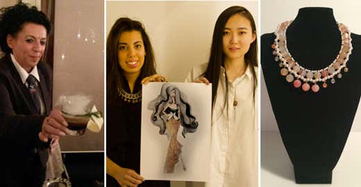 da sinistra: Cinzia Ferro, Vanessa Rafaniello e Serena Zhang