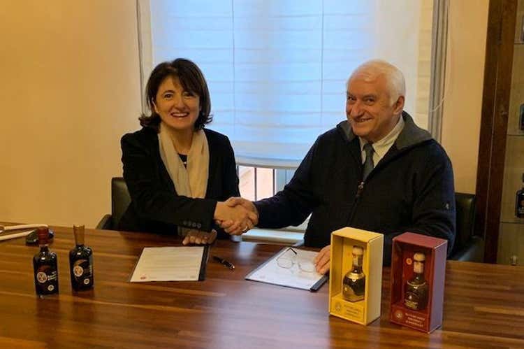 Mariangela Grosoli ed Enrico Corsini (A Modena fanno retei Consorzi del Balsamico)