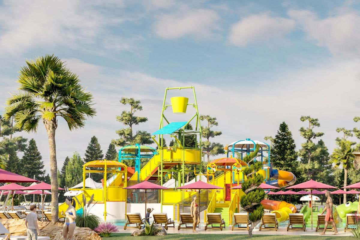 Scivoli, spiaggia e piscina saranno i servizi di Tiki Bay Acquaworld presenta Tiki Bay la nuova area tropicale all'aperto Scivoli, spiaggia e piscina saranno i servizi di Tiki Bay Acquaworld presenta Tiki Bay la nuova area tropicale all'aperto